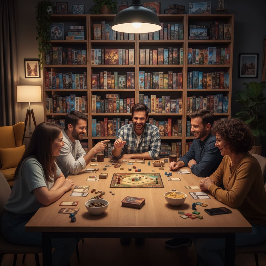 Friendly tabletop game night group at OredNest